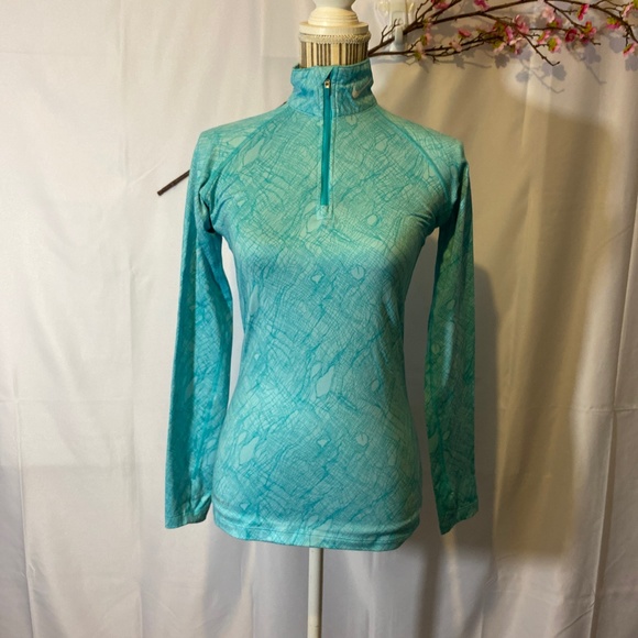Nike Tops - Nike blue pro combat half zip SZ XS EUC